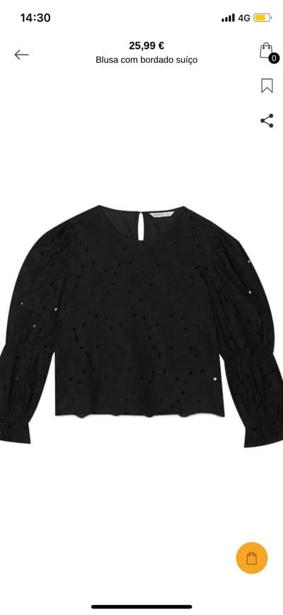 Fashion Blusa com bordado suíço