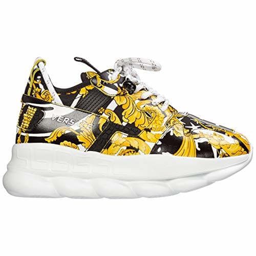 Moda Versace Mujer Chain Reaction Zapatillas Nero 35 EU