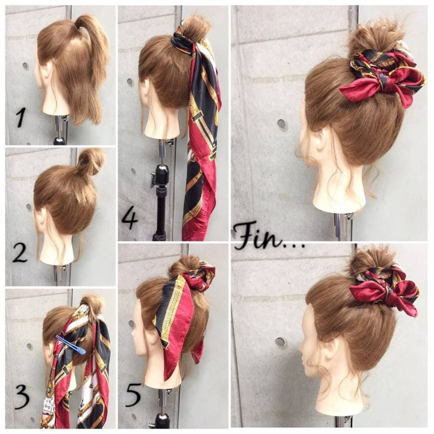 Moda Penteado com lenço