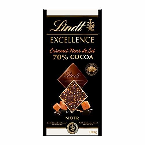 Product Tableta de chocolate negro Lindt Excellence 70% Cacao Caramelo y Flor de