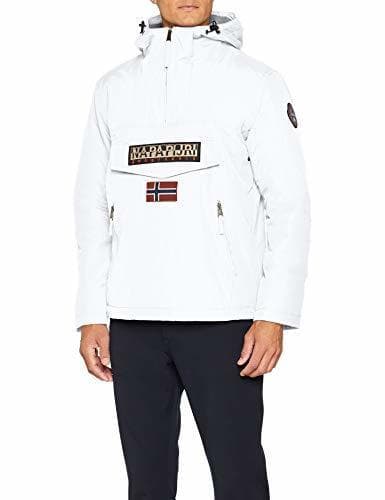 Fashion Napapijri Rainforest Pocket, Chaqueta para Hombre, Blanco