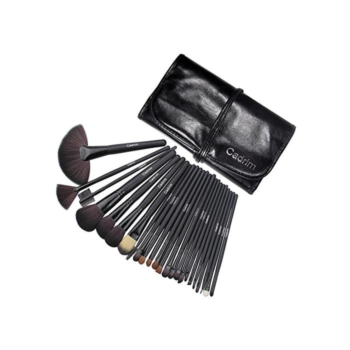 Beauty Brochas de Maquillaje,Cadrim 24pcs Maquillaje Profesional Pinceles Maquillaje de Ojos Rubor Contorno