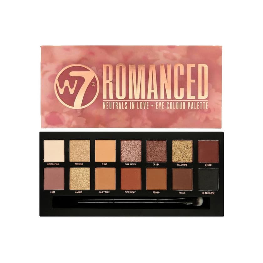 Belleza Paleta de colores W7 Romanced Neutrals In Love.Eye