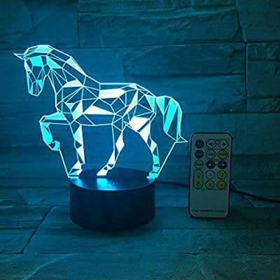 Producto Lâmpada LED com efeito 3D Cavalo