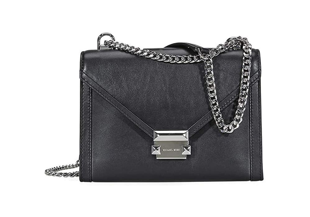 Producto MK Whitney Large Black Leather Shoulder Bag 