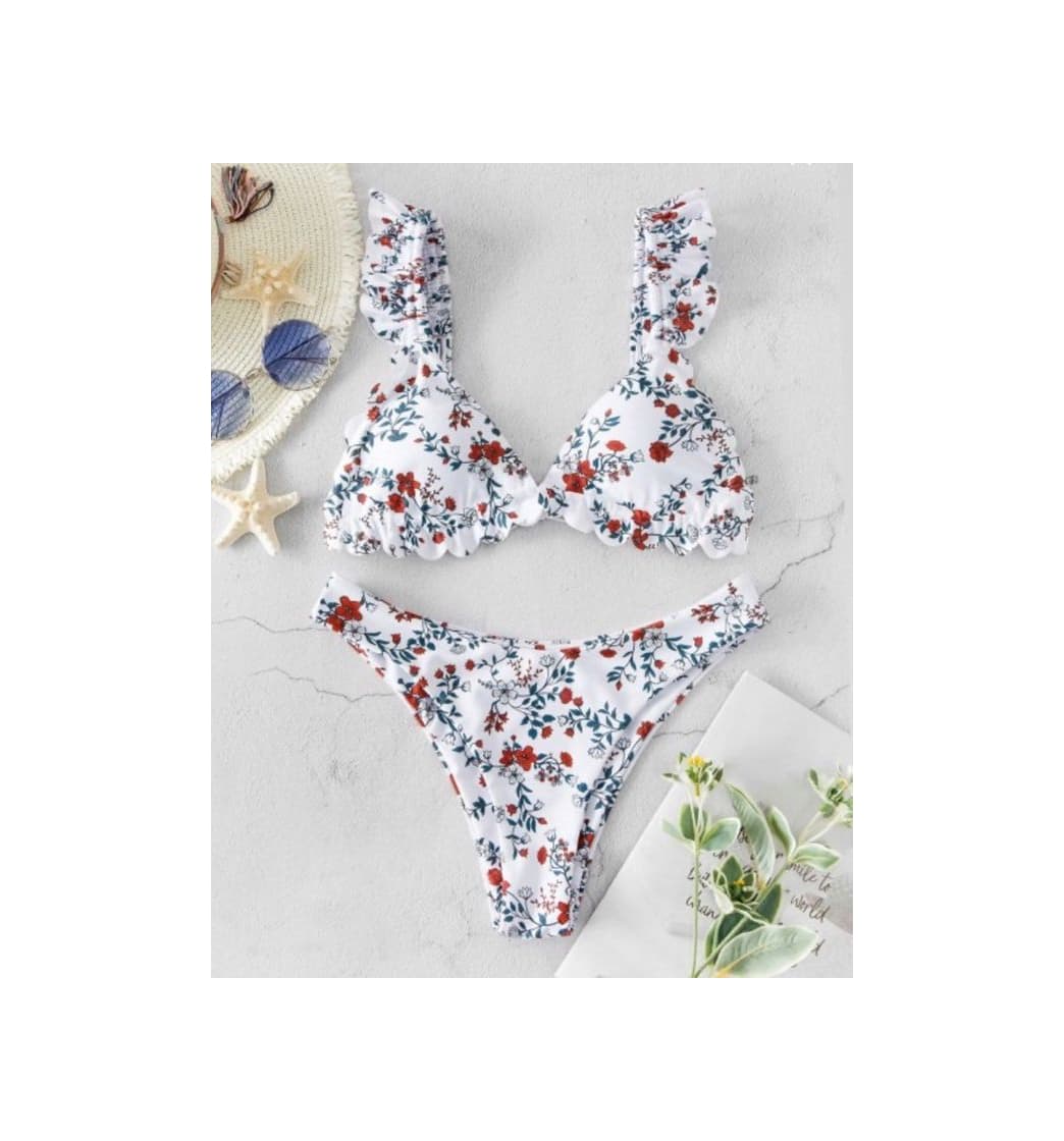 Producto Bikini Branco Floral Zaful