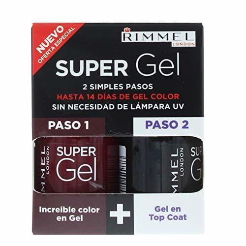 Producto Rimmel Super Gel – Gel Color & Top Coat 2 x 12