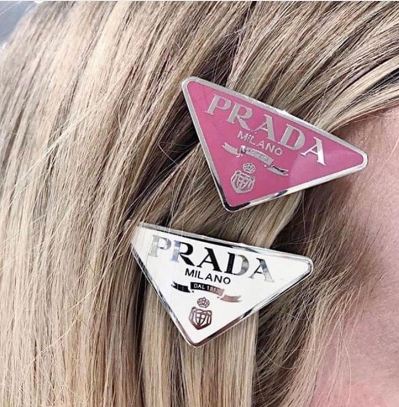 Fashion Hair clips prada