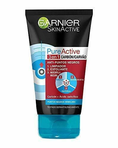 Moda Garnier Pure Active 3 in 1 Carbon