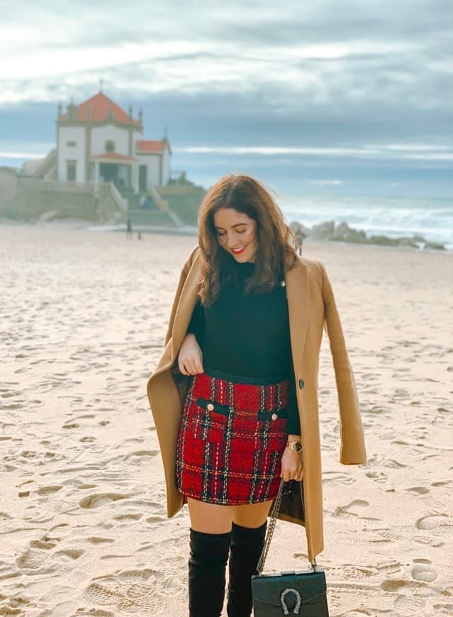 Moda Tweed red skirt 