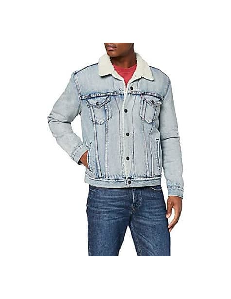 Fashion Levi's Type 3 Sherpa Trucker, Chaqueta para Hombre, Azul