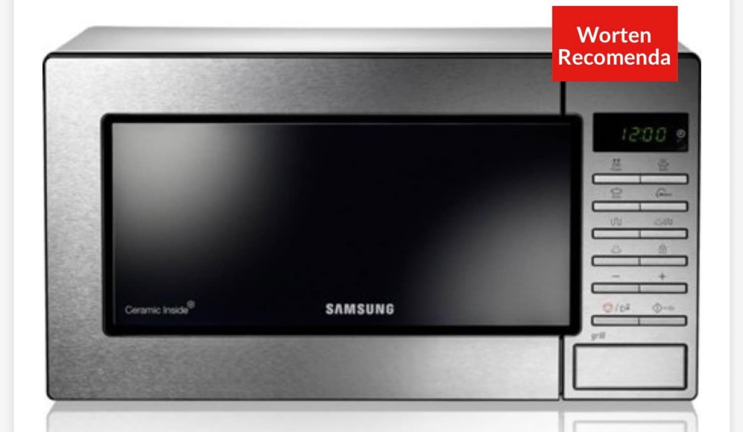 Producto Micro-ondas SAMSUNG GE87M-X (23 L - Com Grill - Inox)