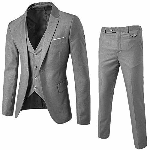 Lugar STRIR Traje Suit Hombre 3 Piezas Chaqueta Chaleco pantalón Traje al Estilo