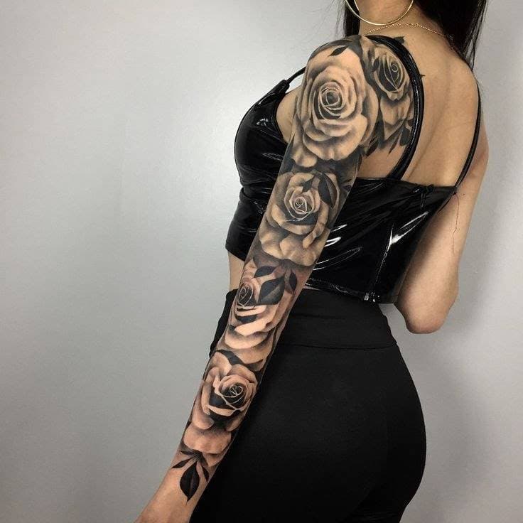 Moda Tatuagem braço inteiro