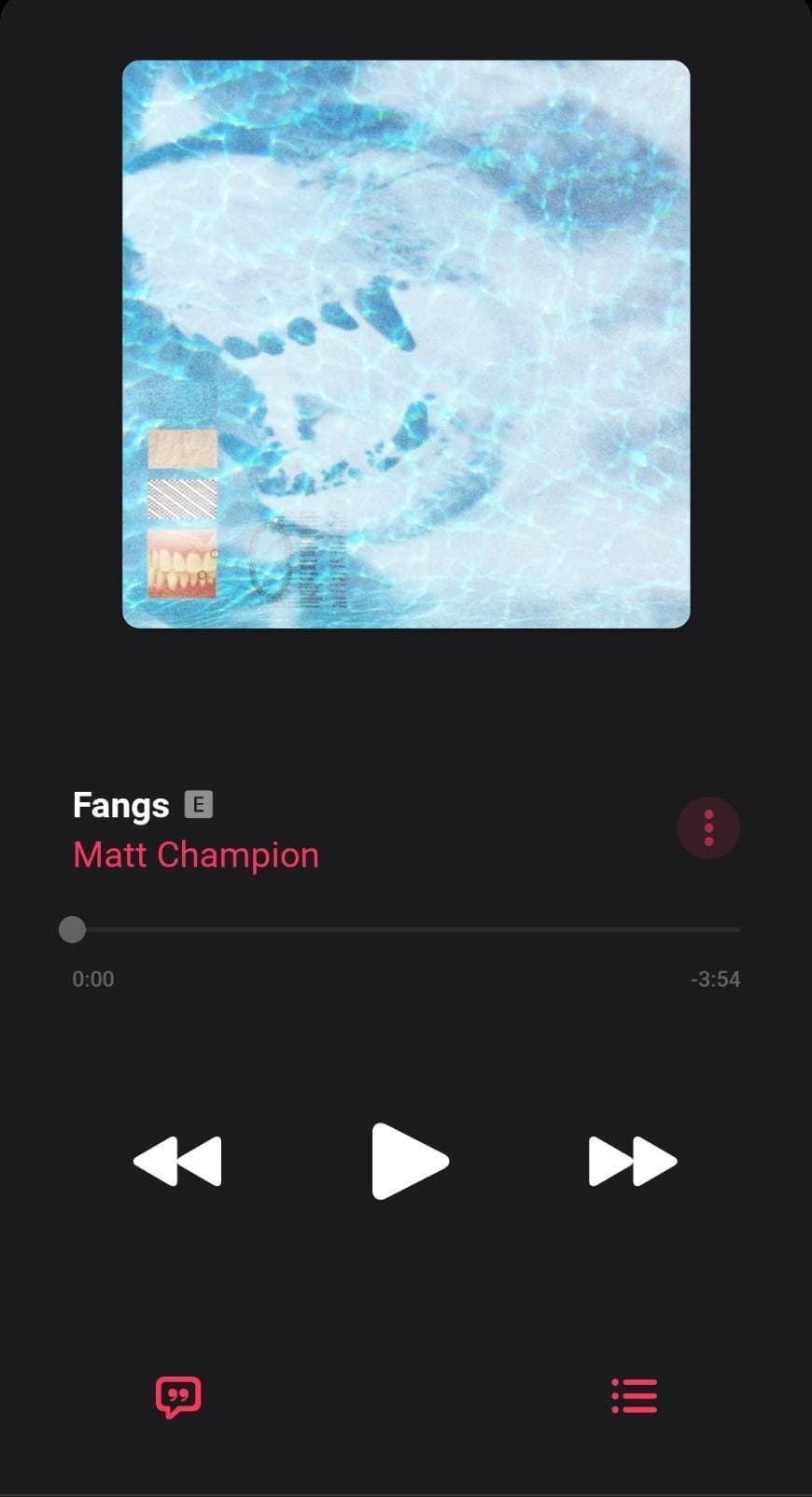 Canción Fangs- Matt Champion 