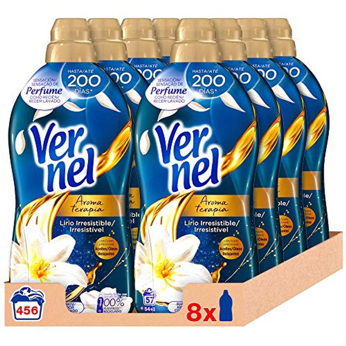 Place Vernel Suavizante Aromaterapia Aceite de Jazmín y Lirio 57 Dosis - Pack