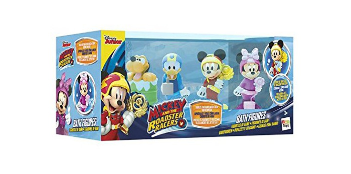 Product IMC Toys- Mickey Mouse Pack 4 Figuras baño Miniatura, Multicolor, 30 x