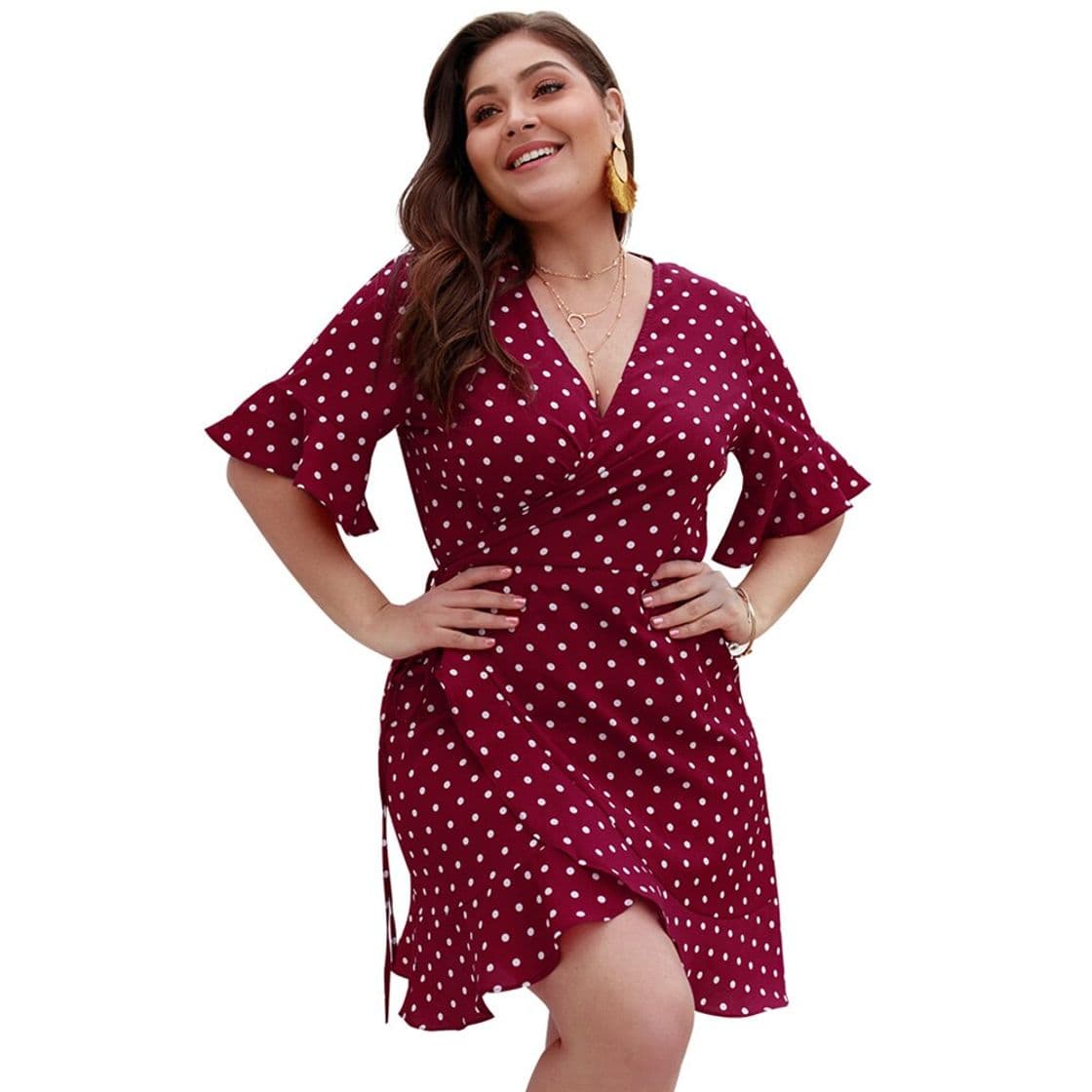 Fashion 
Polka dot vestido feminino 2020 verão rua sexy