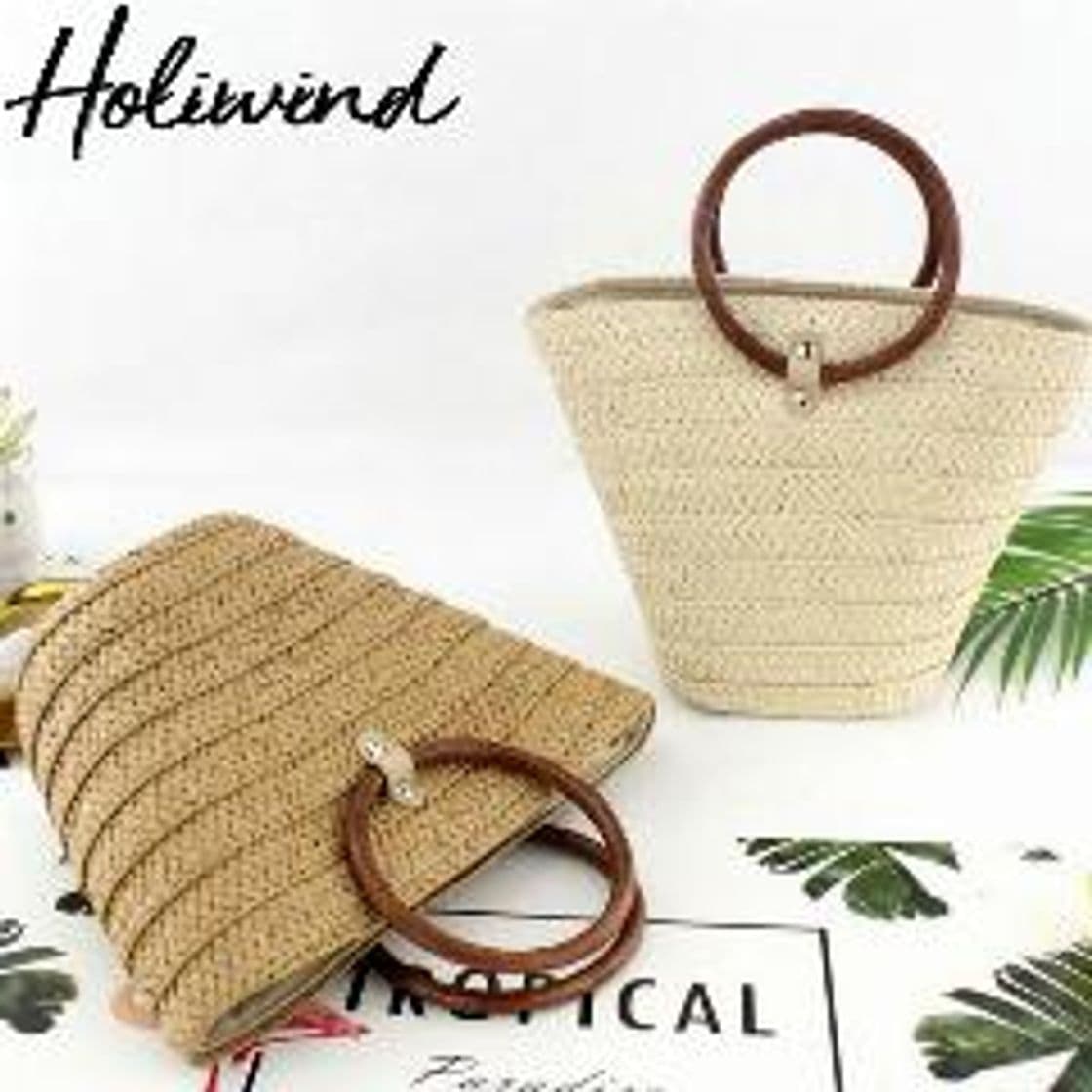 Fashion Bolsas de palha para As Mulheres Da Praia do Verão Sacos Do 