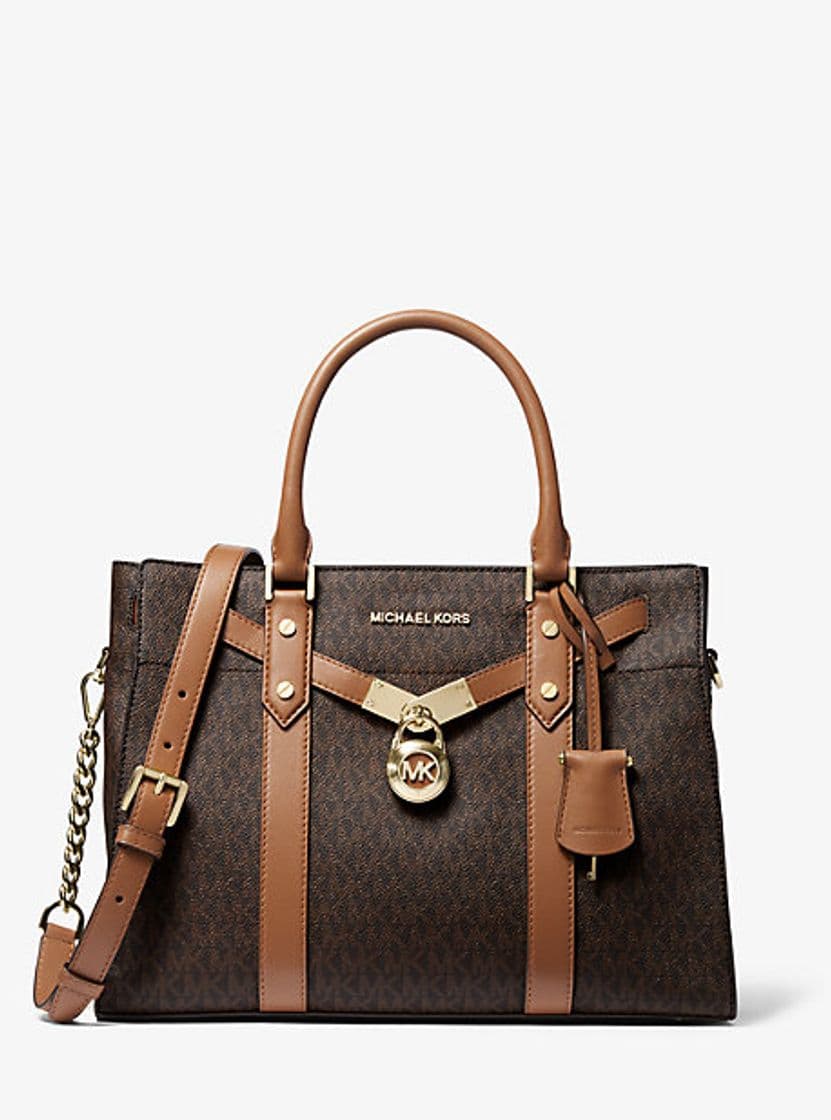 Fashion Hamilton Large Logo And Leather Satchel | Michael Kors