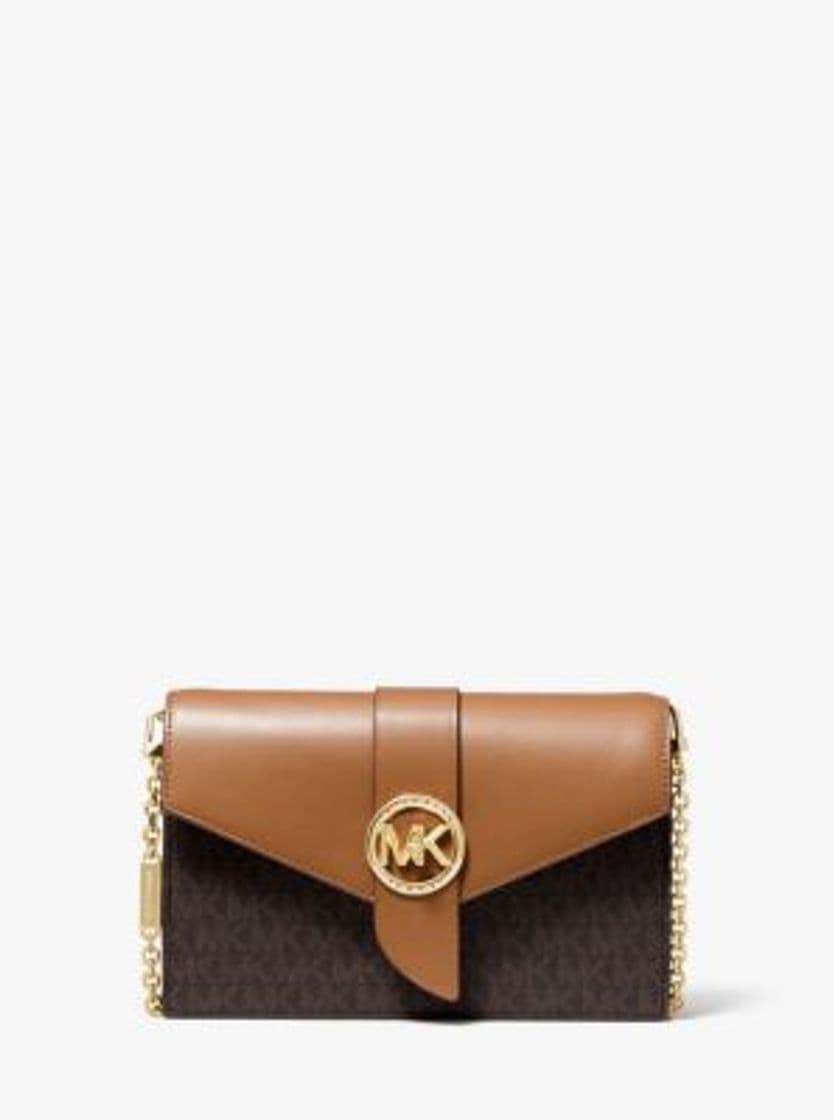 Fashion Medium Logo leather convertible crossbody bag Michael Kors