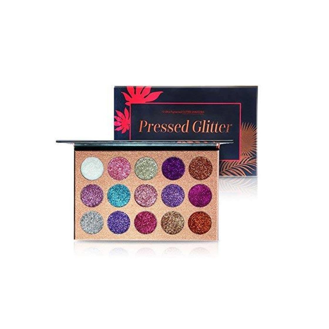 Product Ultra Pressed Glitter Eyeshadow Palette BEAUTY GLAZED