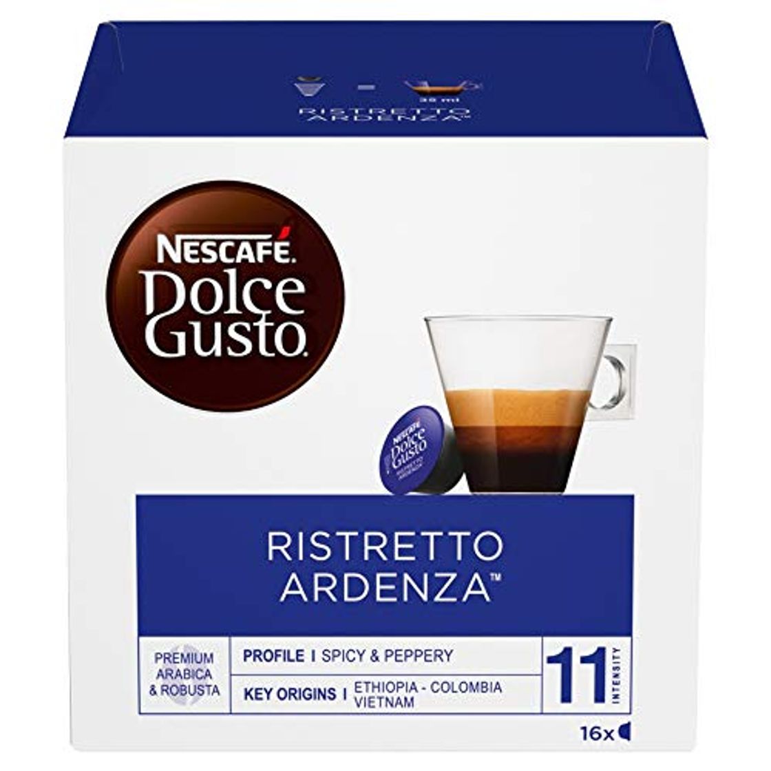 Product NESCAFÉ Dolce Gusto Café Ristretto Ardenza, Pack de 3 x 16 Cápsulas