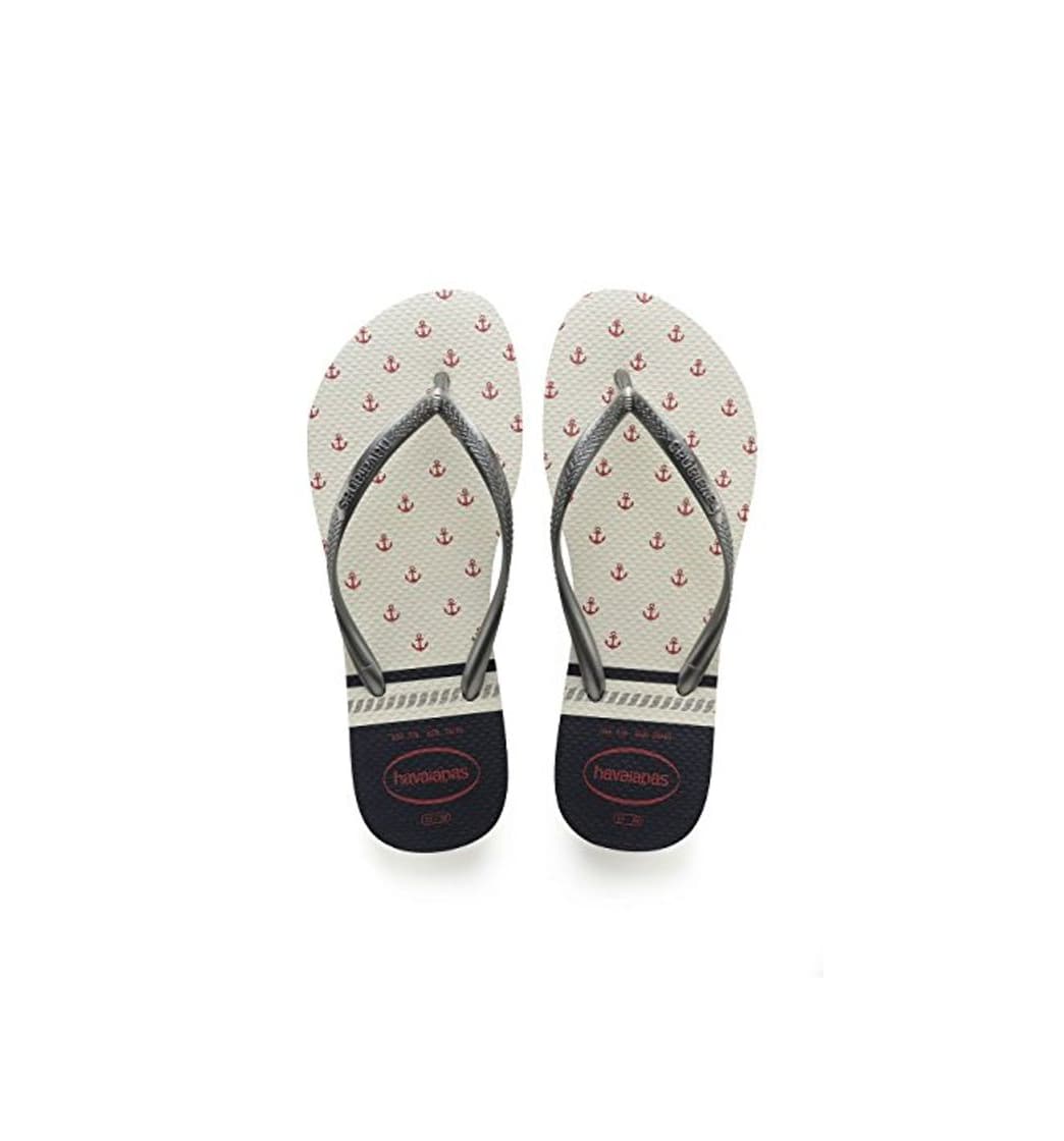 Producto Havaianas Slim Nautical, Chanclas para Mujer, Blanco