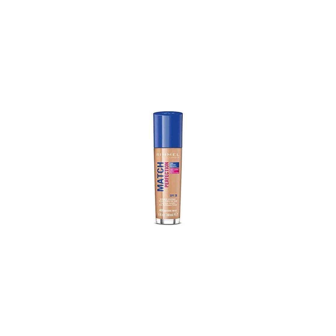 Belleza Rimmel London Match Perfection Foundation Base de Maquillaje Tono 400 Natural Beige