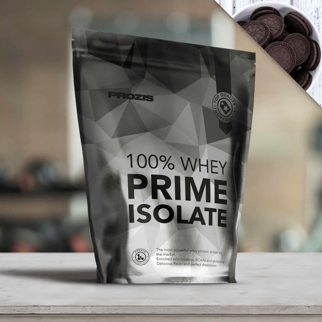 Producto 100% Whey Prime Isolate 1000 g bolacha e nata