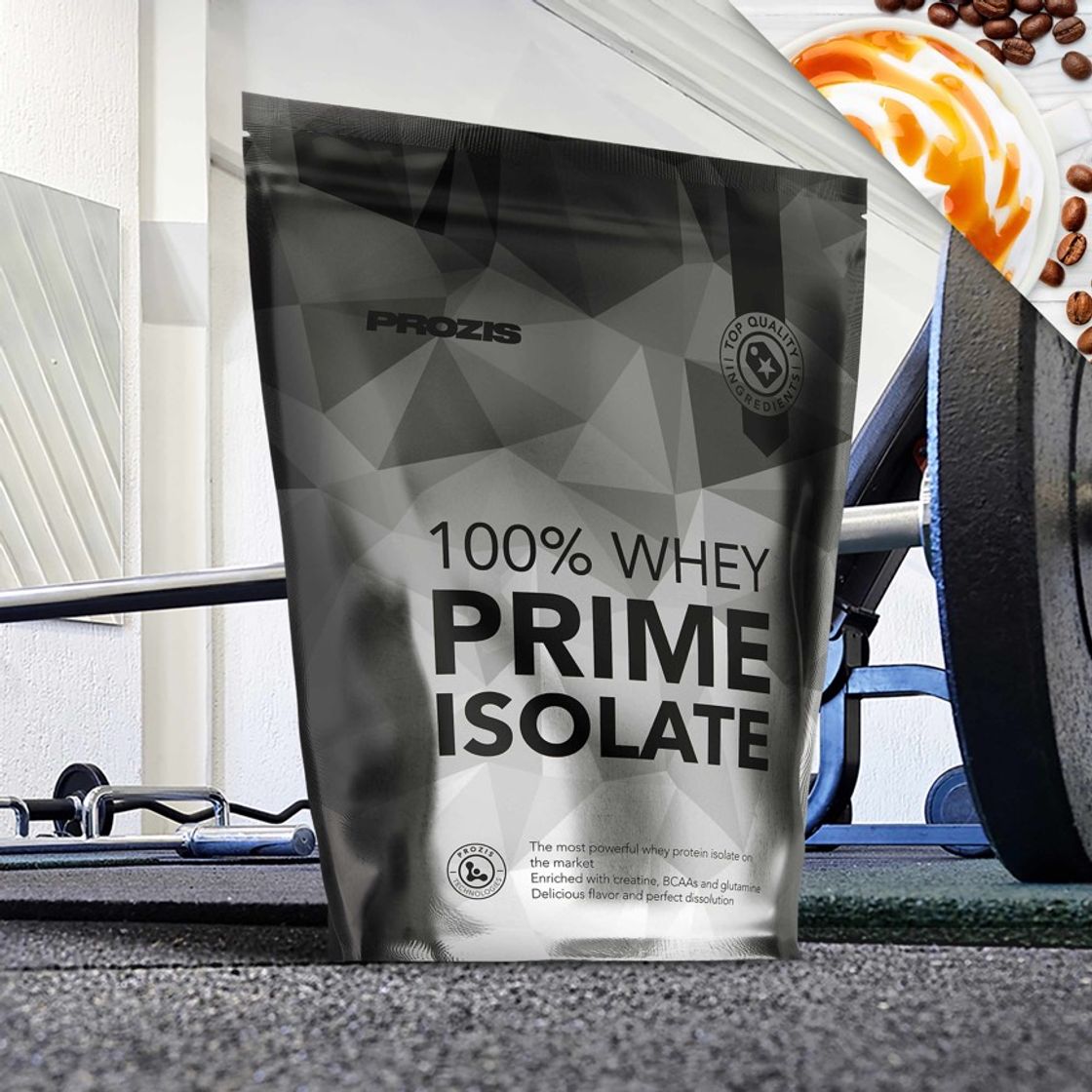 Producto 100% Whey Prime Isolate 1000 g café caramelo