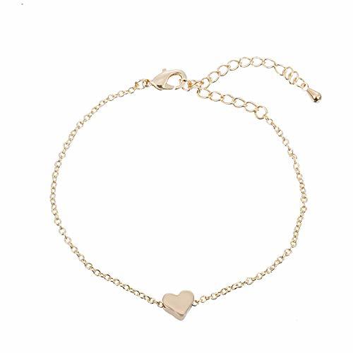 Product VHMKLOi Pulsera Duplo Coração Charme Pulseira de Ouro para As Mulheres Jóias