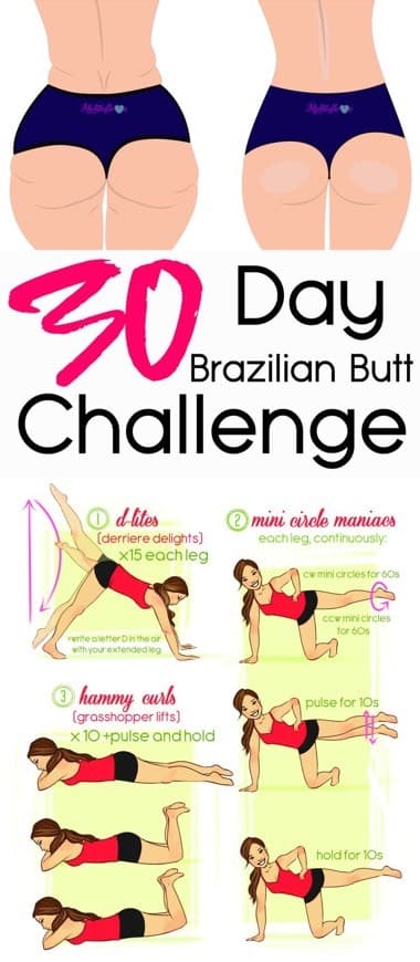 Moda Brazilian butt challenge