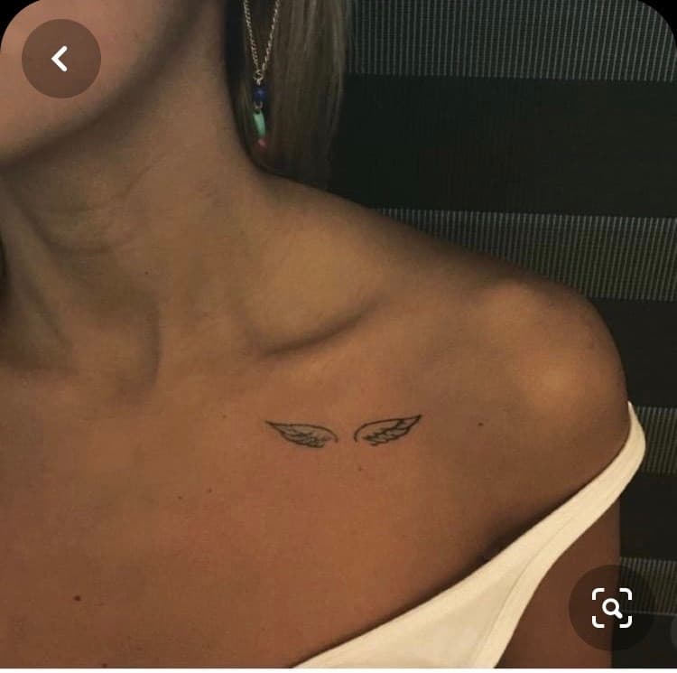 Moda Tatuagem asas de anjo 