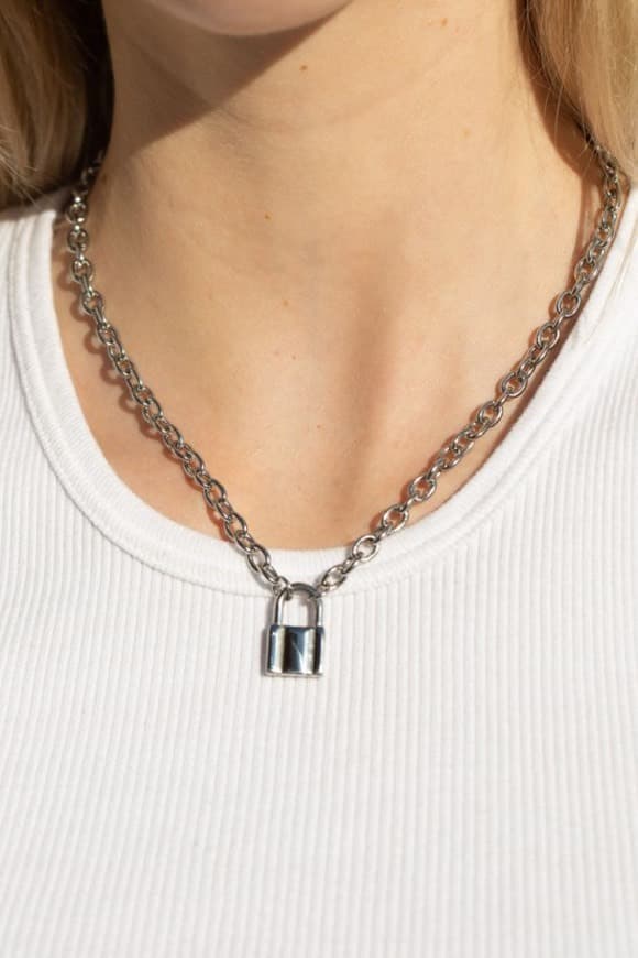 Producto SILVER LOCK CHAIN NECKLACE