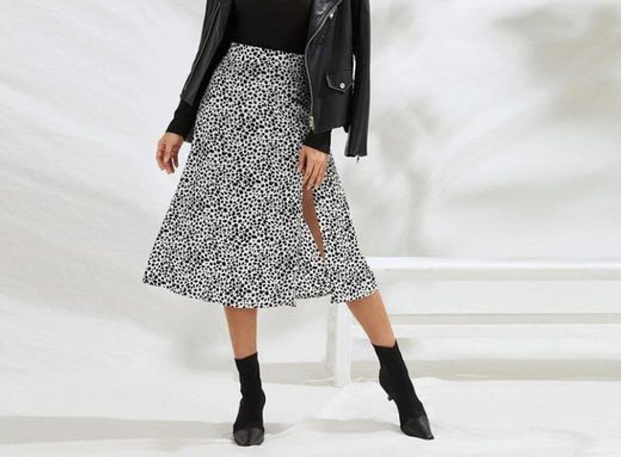 Product Leopard Irregular Print Skirt