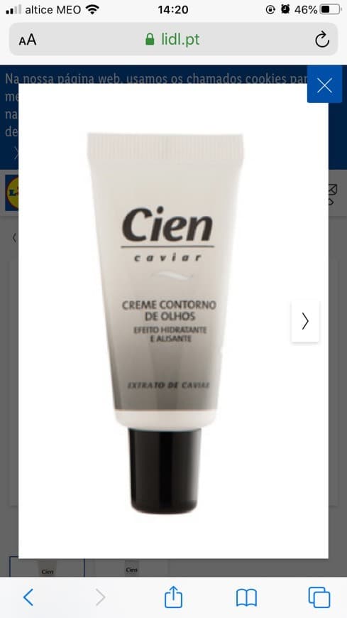 Product Contorno olhos cien economico