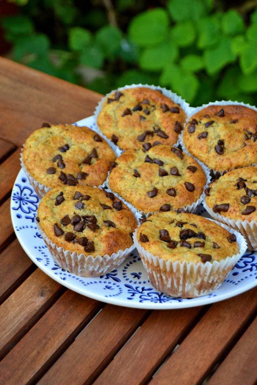 Fashion Muffins de Banana e Pepitas de Chocolate