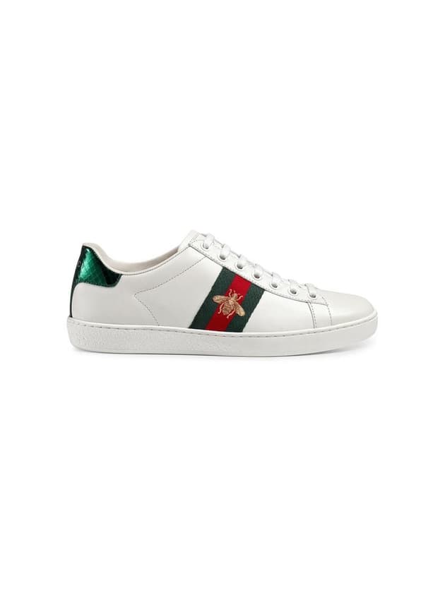 Product Gucci White Leather Embroidery Sneakers