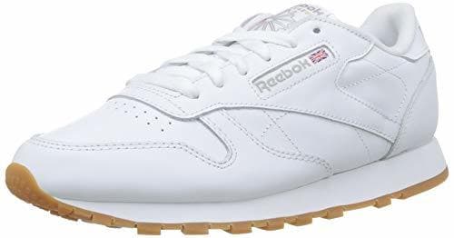 Fashion Reebok Classic Leather Zapatillas, Mujer, Blanco (Int-White / Gum)