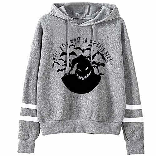 Fashion Women Halloween Print Sweatshirts Long Sleeve Drawstring Hooded Sweatshirt Tops Lady Hoodies