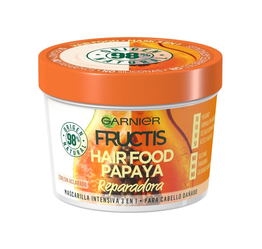 Beauty L'Oréal Garnier Fructis Champú Papaya Reparadora 380 g