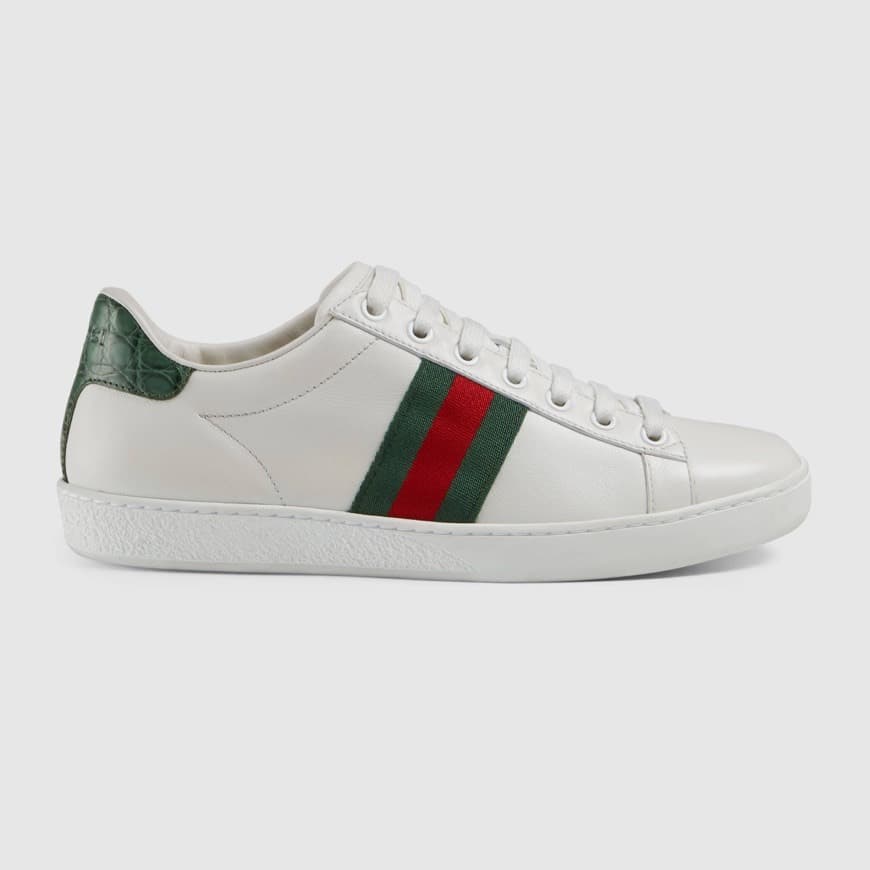 Fashion Ténis Gucci Ace em pele