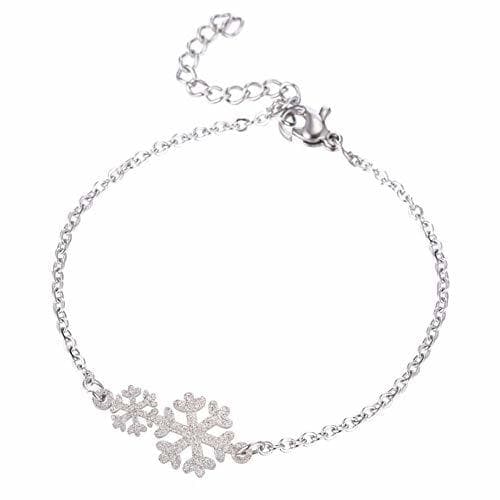 Product GDSGDSSL Pulsera Cristal Zircón Copo De Nieve Joyas Decoraciones Flor Pulseras Brazaletes