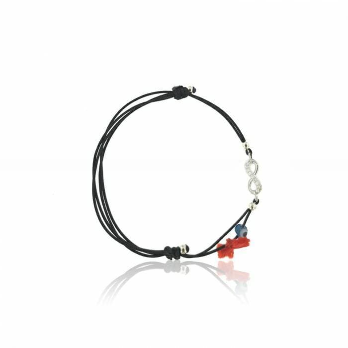 Producto Pulseira MJ Fio de Seda Prata 925/1000

