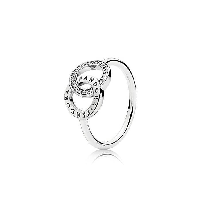 Moda Pandora Anillo de sello Mujer plata