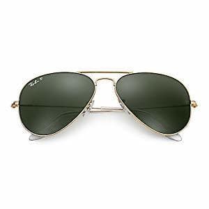 Moda Ray-Ban Aviator Large Metal, Gafas de Sol Unisex Adulto, Negro