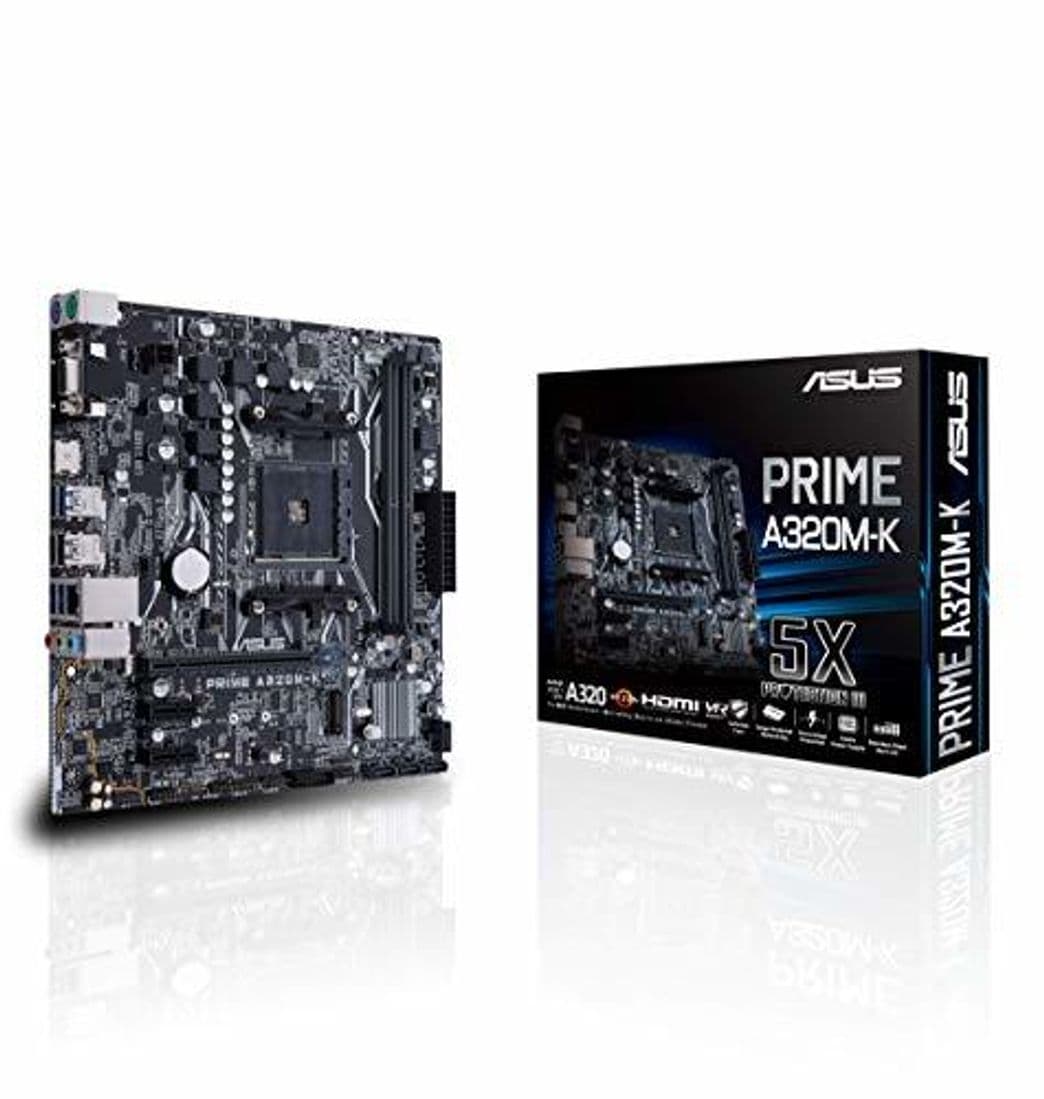 Electrónica Asus PRIME A320M-K AMD AM4 A320 mATX - Placa con iluminación LED