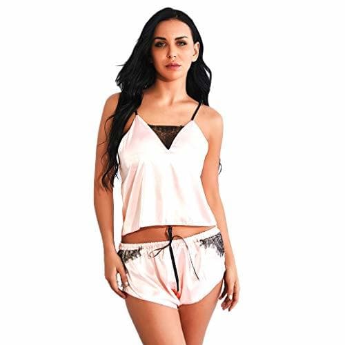 Fashion TIFIY New Stlye Mujer de cetim de Renda de Seda Bowknot Camisola