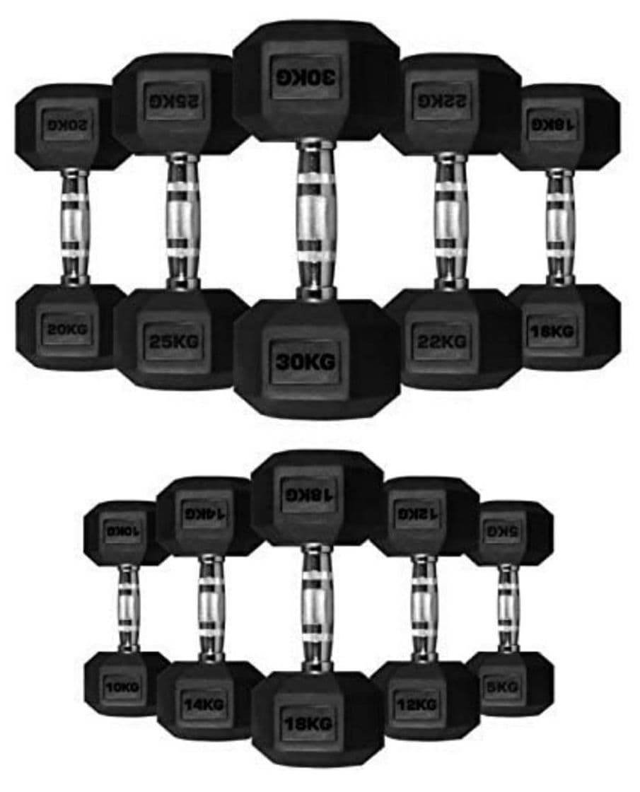 Producto TNP  Rubber Hexa Hex Dumbbells